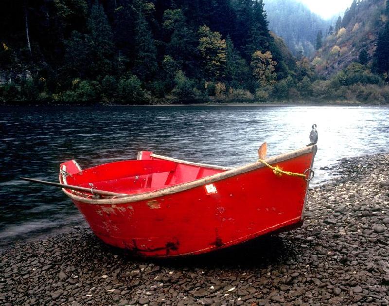 Red Boat - Near Reedsport, Oregon